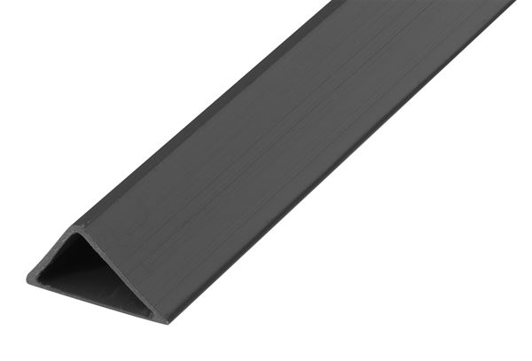 Trikotna robna opažna letvica PVC 15/21mm, votla, dolžina 2,5m/palica, 40palic/vez, 100vez/paleta, ZD15