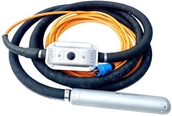 Hochfrequenz-Beton-Innenrüttler LAIER LGU d= 58mm mit integr. Frequenzumformer 230V, ZLGU58