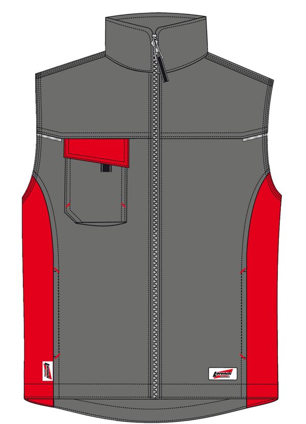 Winterweste LO-ACTIVE anthrazit/rot 245 g/m² Gr. 60 VPE5, ZLO-ACTAR-WW60