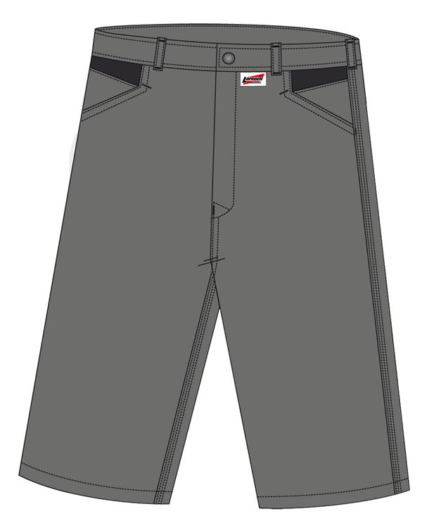 Arbeitsshorts LO-ACTIVE anthrazit/schwarz 245 g/m² Gr. 60 VPE5, ZLO-ACTAS-AS60