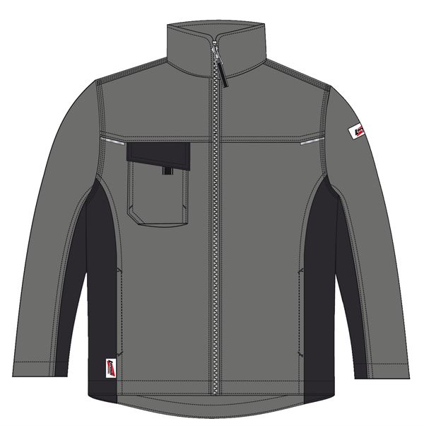 Bundjacke LO-ACTIVE anthrazit/schwarz 245 g/m² Gr. 60 VPE5, ZLO-ACTAS-BJ60