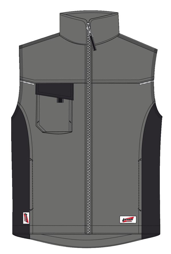 Winterweste LO-ACTIVE anthrazit/schwarz 245 g/m² Gr. 58 VPE5, ZLO-ACTAS-WW58