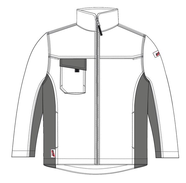 Bundjacke LO-ACTIVE weiß/anthrazit 245 g/m² Gr. 54 VPE5, ZLO-ACTWA-BJ54
