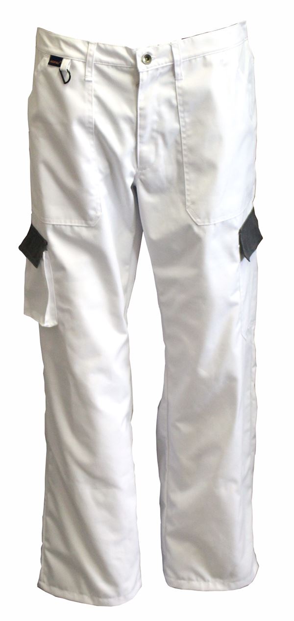 Delovne hlače LO-PROTEC belo/sive 245 g/m² vel. 56 P5, ZLO-PROTEC-BH56