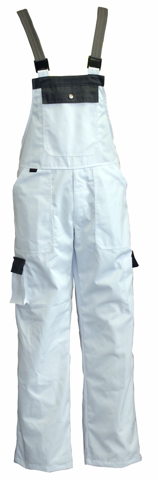 Hlače z naramnicami LO-PROTEC belo/sive 245 g/m² vel. 56 P5, ZLO-PROTEC-LH56
