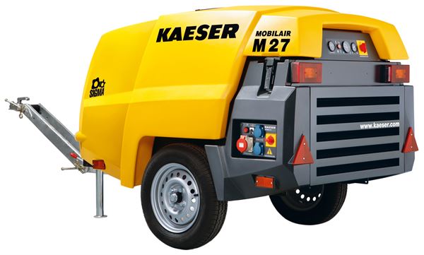 Kompresor + generator KAESER SET M27PE-G 1,9m³, 7,0bar, brez zavore, generator 6,5kVA, ZM27PE-G-SET
