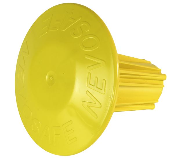 Schutzkappe NEVOSAFE-PLUS m. Stahleinlage gelb für Eisenende 6-20mm 90Stk/Kart 24Kart/Pal, ZSKAS620G90