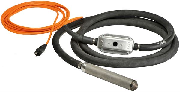 Vibrator za zgoščevanje betona LAIER LATI U premera 51mm z vgrajenim pretvornikom 220 V, ZUL51